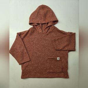 Kids Lightweight Rust Hooded Sweatshirt